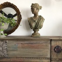 북유럽 벽난로 모형 장식장 낮은 거실 선반 장식장 빈티지 콘솔장식장 인테리어가구 거실진열장 민박집, 수지 여신