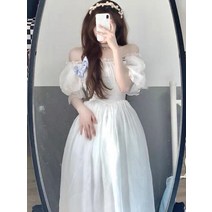 브라이덜 샤워 원피스 리마인드 웨딩 연주 드레스 페어리 스위트 여성 빈티지 이브닝 파티