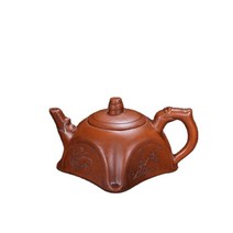 필방 서예 용품 보라색 점토 찻주전자 붉은 진흙 수제 매화 난초 대나무 국화 차 세트, 없음