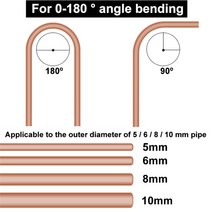 목공 유압 기계 3In 1 180 도 6mm / 8mm 10mm 파이프 튜브 벤더/구리 튜브/에어컨 수동 팔꿈치 도구, 한개옵션0