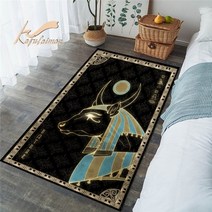 이집트 신 테마 카펫 슈퍼 소프트 러그 seth bastet amun sobek 거실 장식용 바닥 깔개 및 카펫 주방