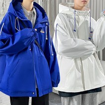 Tagi.봄가을 남자 후드집업 점퍼 오버핏 바람막이 빅사이즈 자켓