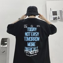반팔티셔츠남자 아메카지스타일 클래식 트렌드 핫한 플라워상의 건달카리스마 눈길을 끄는 와이드 루즈핏 순면 2977617216