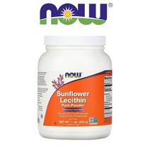NOW Foods 해바라기 레시틴 파우더 포스파티딜 콜린 이노시톨 인지질 함유 454g
