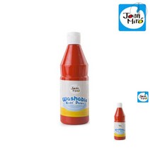 워셔블페인트 빨강 500ML 단품 잘지워지는물감 바디페인팅 목욕물감 잘지워지는물감 아기물감