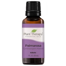 Plant Therapy 팔마로사 에센셜 오일 100% 순수 희석되지 않음 자연 아로마테라피 관리 등급 30mL (1온스), 1 Fl Oz (1개)