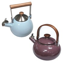 코카코 법랑 휘슬주전자 인덕션 하모니카 주전자, 1.7L 스카이블루