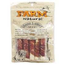 팜내츄럴 발포껌 오리껌 강아지 간식 5p 180g, 소가죽 + 오리 혼합맛, 1개