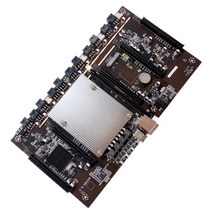 ZCD 컴퓨터 X79 BTC 3060 B85 60mm 마이닝 통화 5 포트 H61 2011 CPU DDR3 PCIe PCI Express 광산 보드 마더 보드 금속 그래픽 카드, 322x188mm, 검정