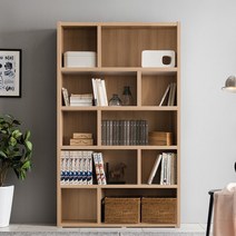 아씨방가구 전국무료 아씨방가구 바이턴 120cm 5단책장/책꽂이, 메이플화이트
