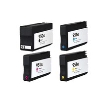 로켓잉크 HP OFFICEJET PRO 8600 8100 대용량 4색 세트 HP950XL HP951XL 8640 검정 프린터 8660 HP950 프린팅, 4개입, 대용량 4색 호환 세트 상품 정품품질