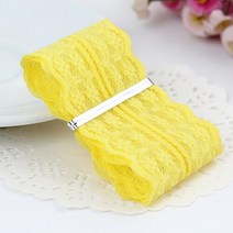 의류 재봉 천10 미터/롤 43mm 레이스 리본 DIY 의류 봉제 및 패브릭 소재 핑크 블루 화이트 트리밍 액세서, 13 YELLOW