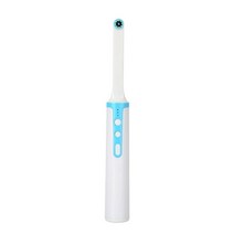 구강카메라 덴탈 카메라 구강 관리 셀프 치석 제거 enwor 무선 intraoral endoscope 1080p hd assisted mirror 검사 for 183, 흰색과 파란색