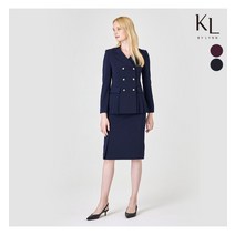 KL KL 웨스트 언밸런스 패치 H라인 스커트