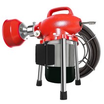 전동 하수구 청소기 스프링 배관 변기 뚫는 준설기, 1200W 기준  17.5미터
