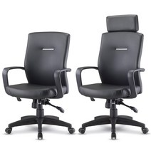 마에스트로의자 사무실의자.학생의자 재택용의자 회의용의자, (레자)블랙