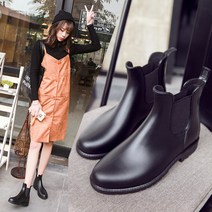 락피쉬 레인부츠 국내 생산 컬러 여성 장화 숏 로웬 린넨 부츠 미들 가벼운 어른