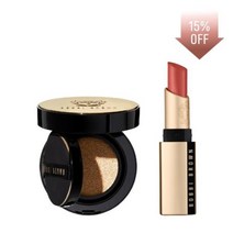 (백화점 정품) 바비브라운- 15%OFF 세럼 쿠션 + NEW 럭스 매트 립 세트, 엑스트라 라이트 + 트래픽 스토퍼