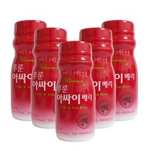 건강두배로 약국판매용 프리미엄 푸룬 아싸이베리 100ml 변신비결끝 푸룬과즙추출물 유기농 아사이주스함유, 5개