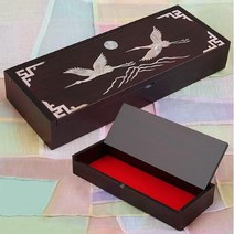 [예반몰]상감 자동 필함(구름학)/나전칠기/전통공예/자개장식/외국인선물/필통/문구