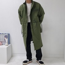 남자 오버핏 겨울 트렌치 야상 개파카 롱 패딩 점퍼 2컬러