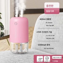 가습기 나노 미스트 휴대용 미니 무드등 청정기 수분 공급, 하루종일가볍게보습하여탱탱하고매끈하게, 항속력벚꽃가루무음가습스마트건열방지
