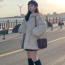 [랜덤플레이] 빅 포켓 후드 숏 패딩 자켓