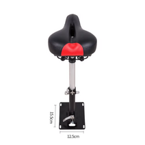 전동킥보드부품 전동킥보드안장 킥보드안장 접이식 높이 조절 충격 흡수 접이식 좌석, 검은색, 검은색, 1개