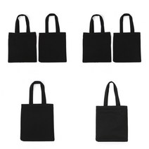 나만의 무지 에코백 2P세트 24X26.5CM 블랙 에코 린넨빅숄더백 에코백