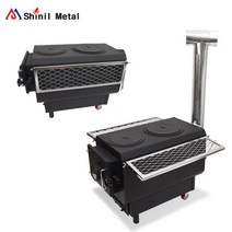 신일금속 사각 캠핑용 그릴 화목난로 SL-711, 단품