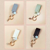 튜모 기아 K3 K5 K7 K8 K9 스포티지 쏘렌토 카니발 EV6 니로 스팅어 모하비 레이 모닝 TPU 골드라인 스마트키케이스 키링, 스트랩, 블랙
