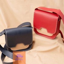 스퀘어 크로스백 만들기 B2B2, 버건디