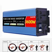 12v 220v 순수 정현파 인버터 DCAC 2500W 3000W 4000W 6000W 자동차 광 전원 공급 장치 전압 변환기, 12V 3600W LCD screen