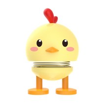 홉티미스트 강아지 동물 얼굴 빔블 범블 흔들리는 스마일 스프링 점프 차량용 장식 소품, K