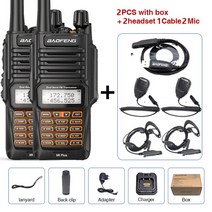 워키토키 무전기 2PCS 워키 토키 방수 Baofeng UV-9R 플러스 10W 휴대용 CB 햄 라디오 송수신기 VHF UHF 양, 10 as picture 1