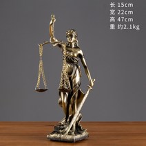정의의여신상 변호사사무실 장식품 법원 조각상 모조 청동 정의 공정과 정의 여신 테미스, 대형 2255l 정의의 여신