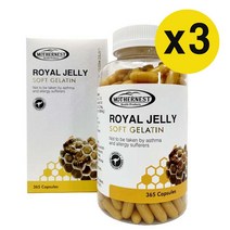 호주 마더네스트 프리미엄 로얄제리 로얄제리 로열젤리 1000mg 365캡슐, 3개