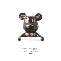 크리에이티브 라이트 럭셔리 폭력곰 롤 주방 화장실 벽걸이 펀치 홀더 멀티 티슈 타월걸이, 폭력적인곰롤종이튜브-브라운