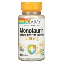 솔라레이 모노라우린 500mg 60베지캡슐 Monolaurin, 기본, 1개