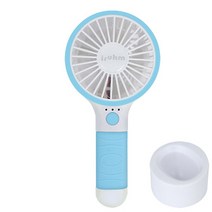 아이룸 USB 충전식 미니 핸디 선풍기 HF-309, 블루