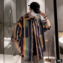 가바바 남성 반팔셔츠 컬러풀한 색감으로 시선강탈 카라 반팔셔츠 G46213