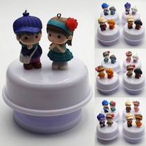 회전 오르골 (9x10cm) 움직이는 멜로디 뮤직 박스 인테리어 소품 장식품 신혼 아기 선물, 소년강아지(1287)