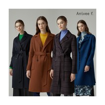 [아니베에프] [Anivee f.] 22FW 울 블렌디드 핸드메이드 벨티드 코트