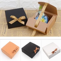수제 구움과자 선물 상자 접이 싸바리 포장 박스, 색상/사이즈, 소 - 블랙