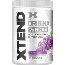 Scivation 싸이베이션 XTEND 엑스텐드 BCAA 30 서빙 아미노산 12가지, Glacial Grape