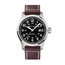 H70625533 해밀턴 HAMILTON 카키필드 오토 가죽시계
