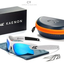 100%고글BASEBALL Player X-이코레 편광 선글라스 TR90 프레임 남성용 미러 렌즈 브랜드 Kaenon 운전 낚시, 18 C9  with case