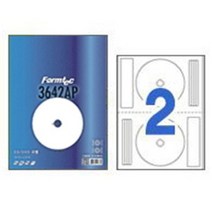 한국폼텍 텍라벨지 CD라벨 3642AP 100매, 없음