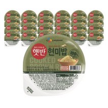 CJ제일제당 햇반 100% 현미밥 130g x 24개., 상세페이지 참조