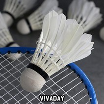 두바이_미니샵_MY A-3162 오리털셔틀콕 12개세트 스포츠 운동용공 배드민턴깃털콕 스포츠볼 배드민턴 운동용 용볼++mingpin*, #합리적선택++